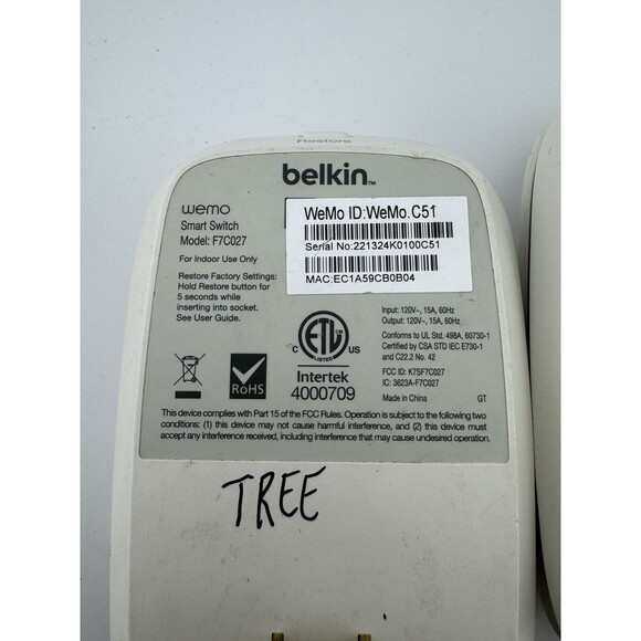 Belkin WeMo Smart Switches F7C027 - White (Pack of 3) - Picture 4 of 7